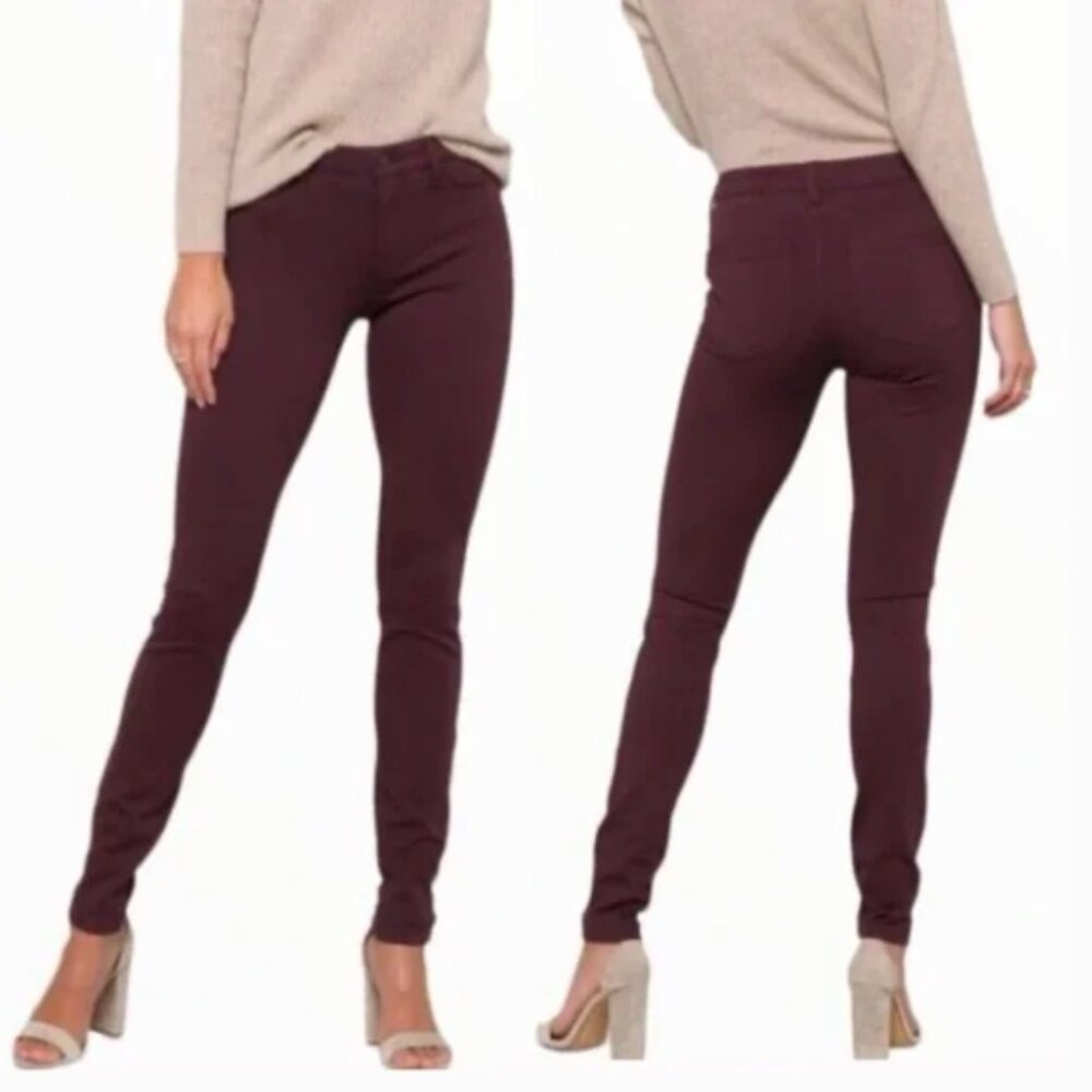 Liverpool Jeans Abby Skinny Stretch Jeans Wine Red Wash Size 6/28 Petite EUC